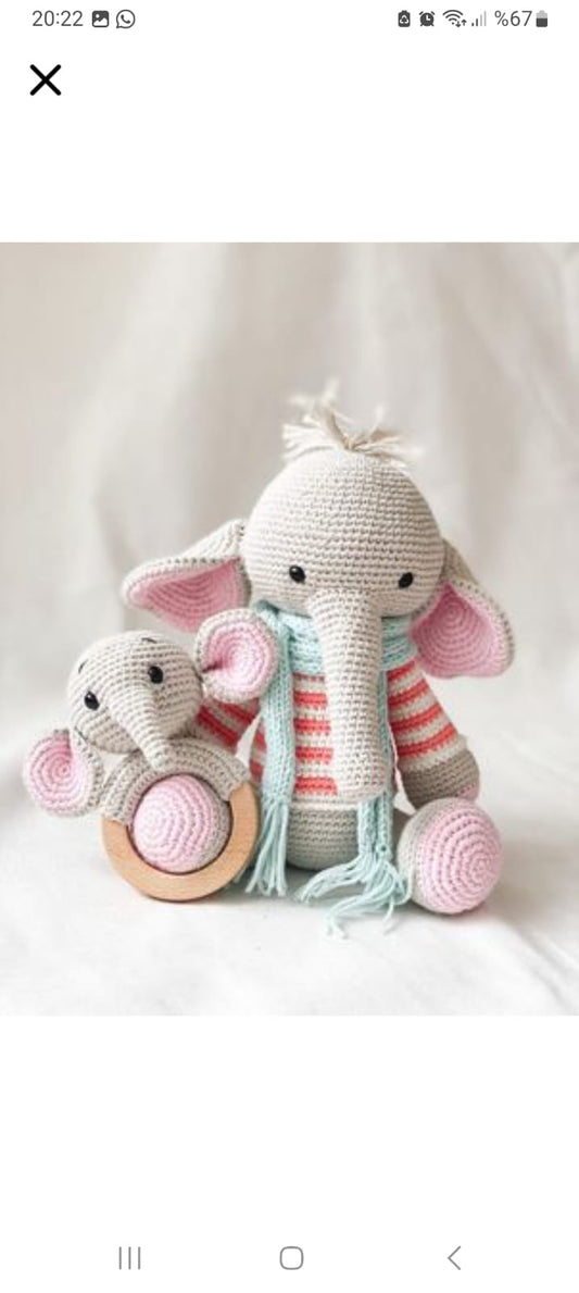 Amigurumi Baby Set Elephant Edition